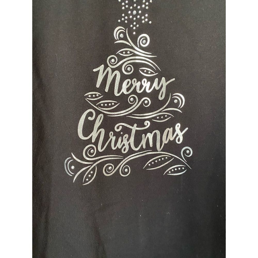 Holiday time plus size merry Christmas rhinestone sweatshirt size 1X￼